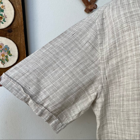 Nazareno Gabrielli Linen Button Down Shirt Made In Italy - Picture 3 of 14